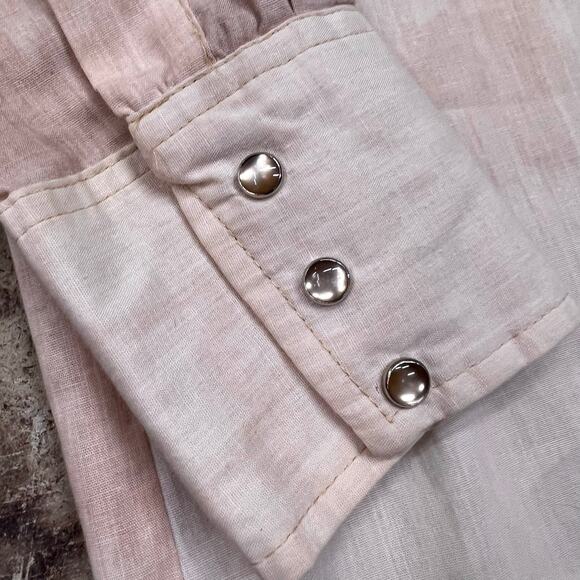 Vintage Lee Extra Long Tails Embroidered Western Cowboy Pearl Snap Rodeo Shirt L - Picture 4 of 14